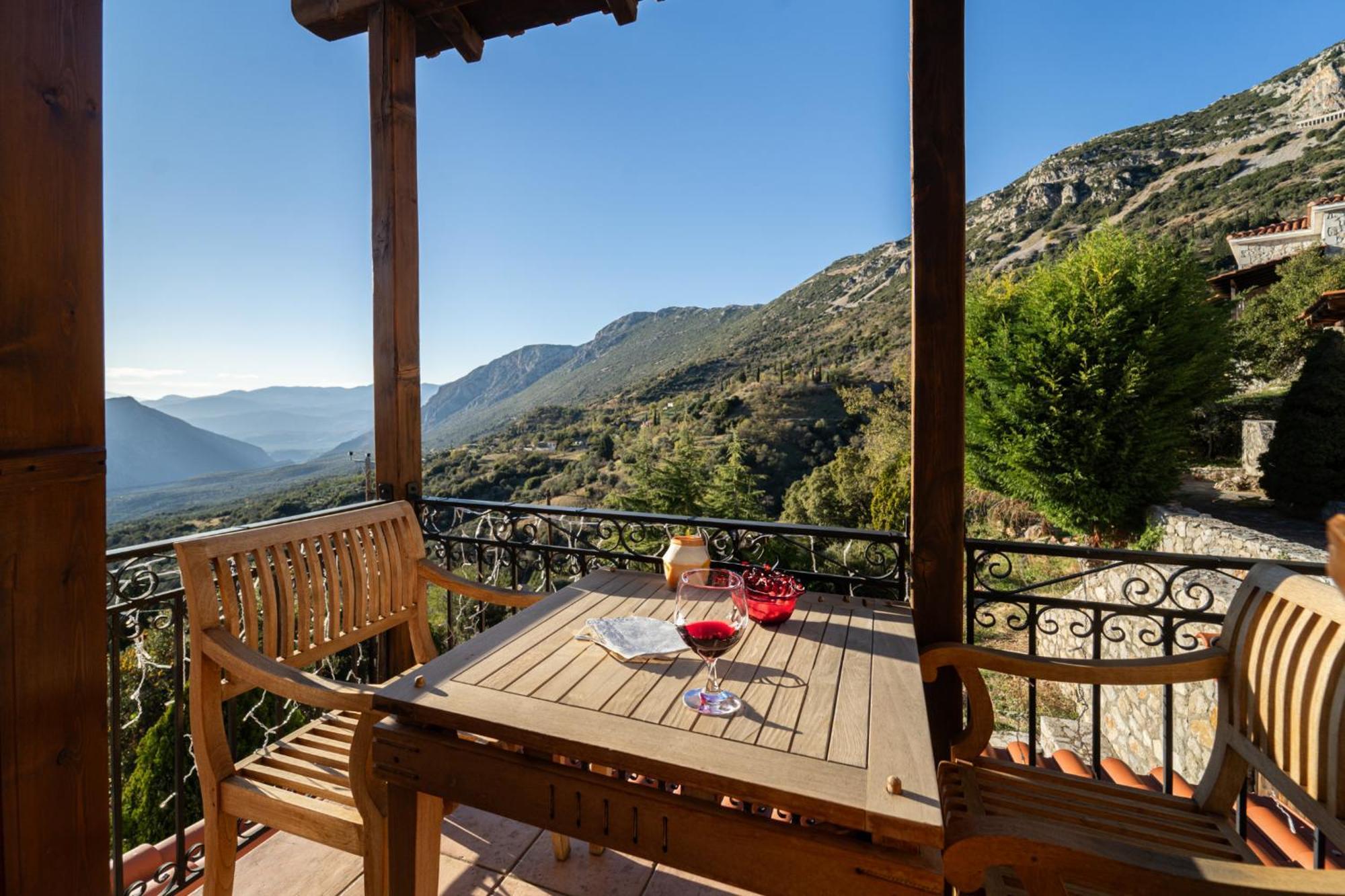 Rock Dandy Deluxe Chalet In Arachova - Delphi, Sauna, Prv Parking, Amazing View Kültér fotó