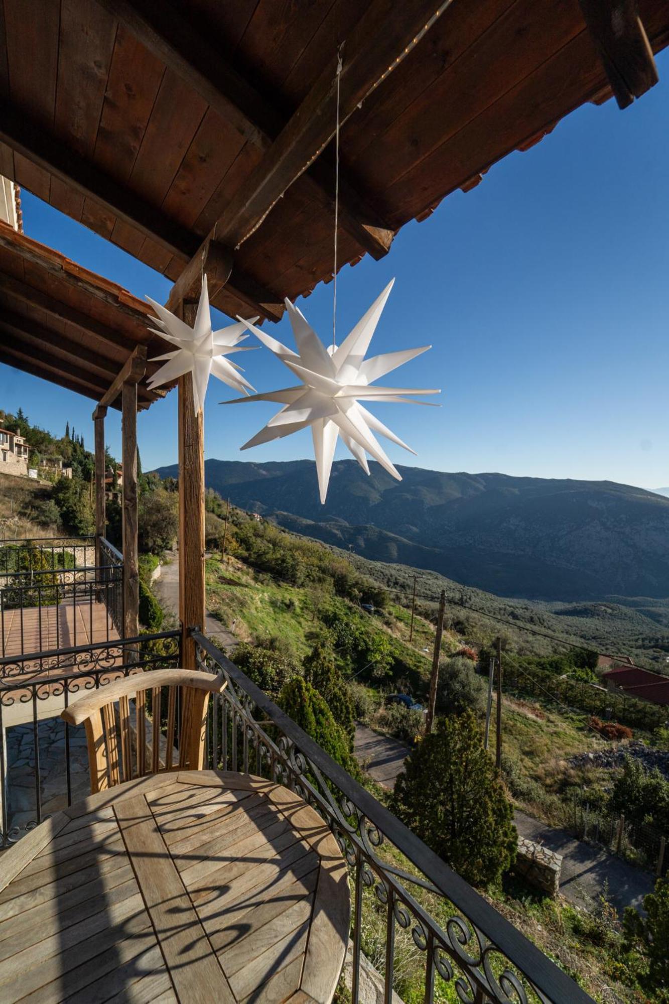 Rock Dandy Deluxe Chalet In Arachova - Delphi, Sauna, Prv Parking, Amazing View Kültér fotó