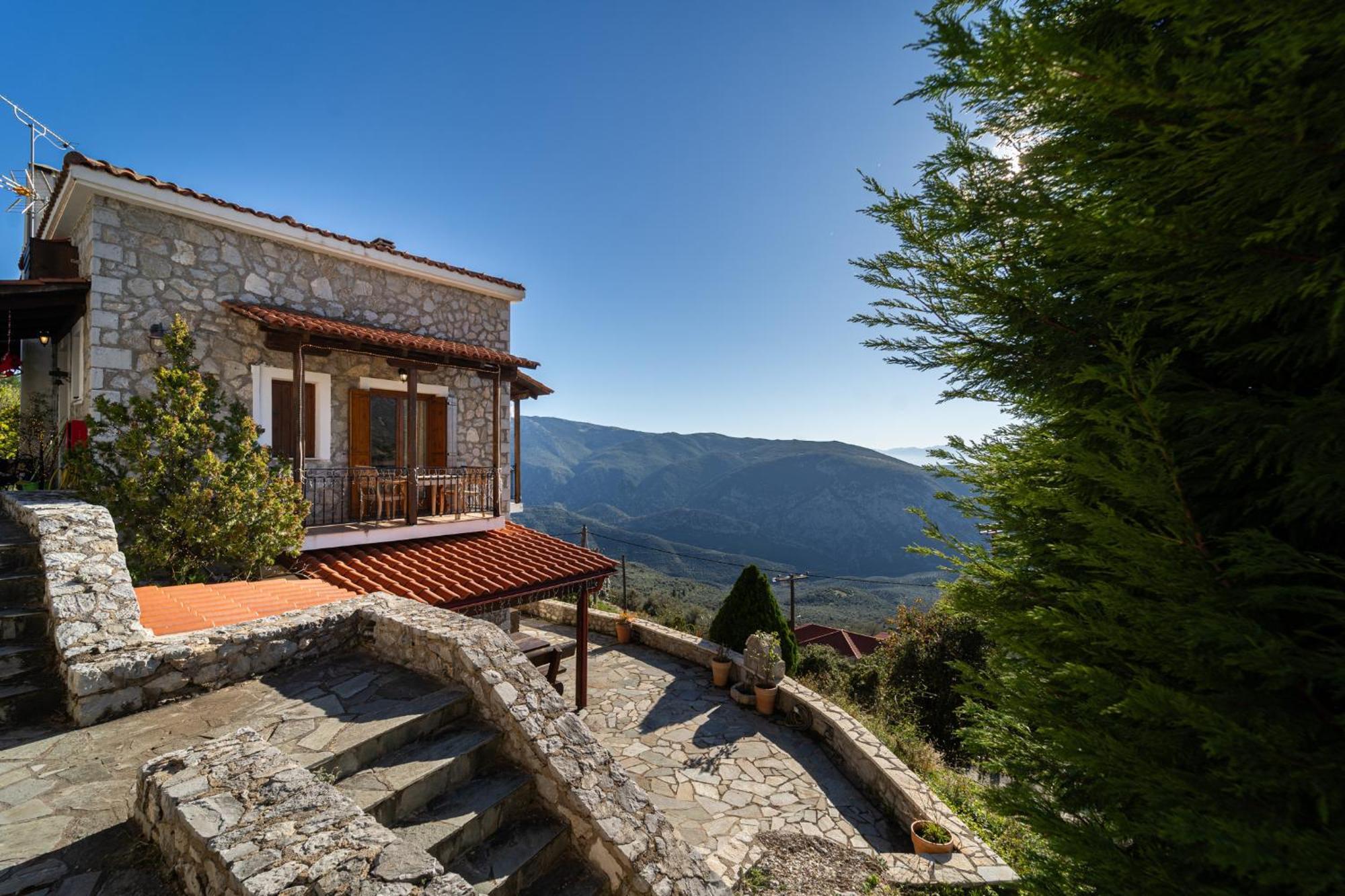 Rock Dandy Deluxe Chalet In Arachova - Delphi, Sauna, Prv Parking, Amazing View Kültér fotó
