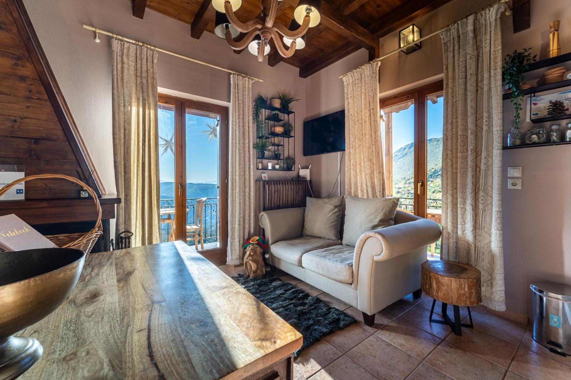 Rock Dandy Deluxe Chalet In Arachova - Delphi, Sauna, Prv Parking, Amazing View Kültér fotó