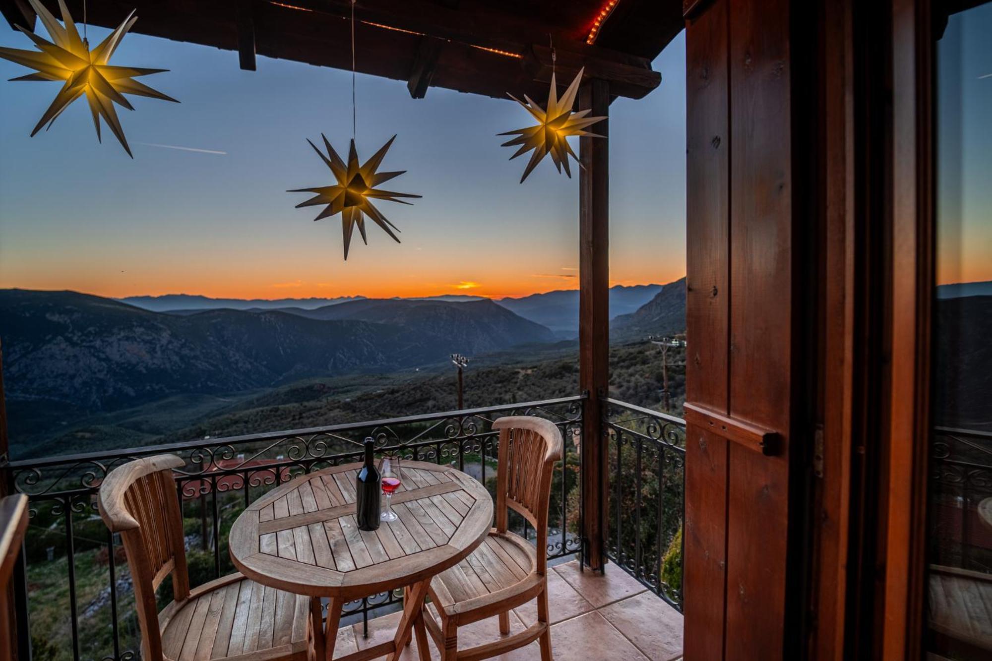 Rock Dandy Deluxe Chalet In Arachova - Delphi, Sauna, Prv Parking, Amazing View Kültér fotó
