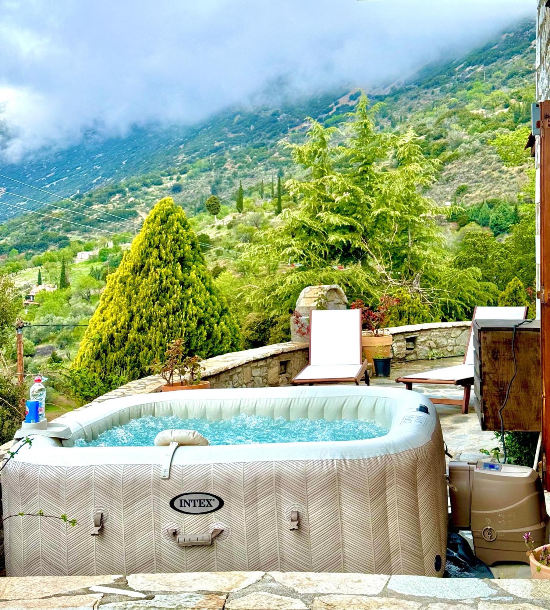 Rock Dandy Deluxe Chalet In Arachova - Delphi, Sauna, Prv Parking, Amazing View Kültér fotó